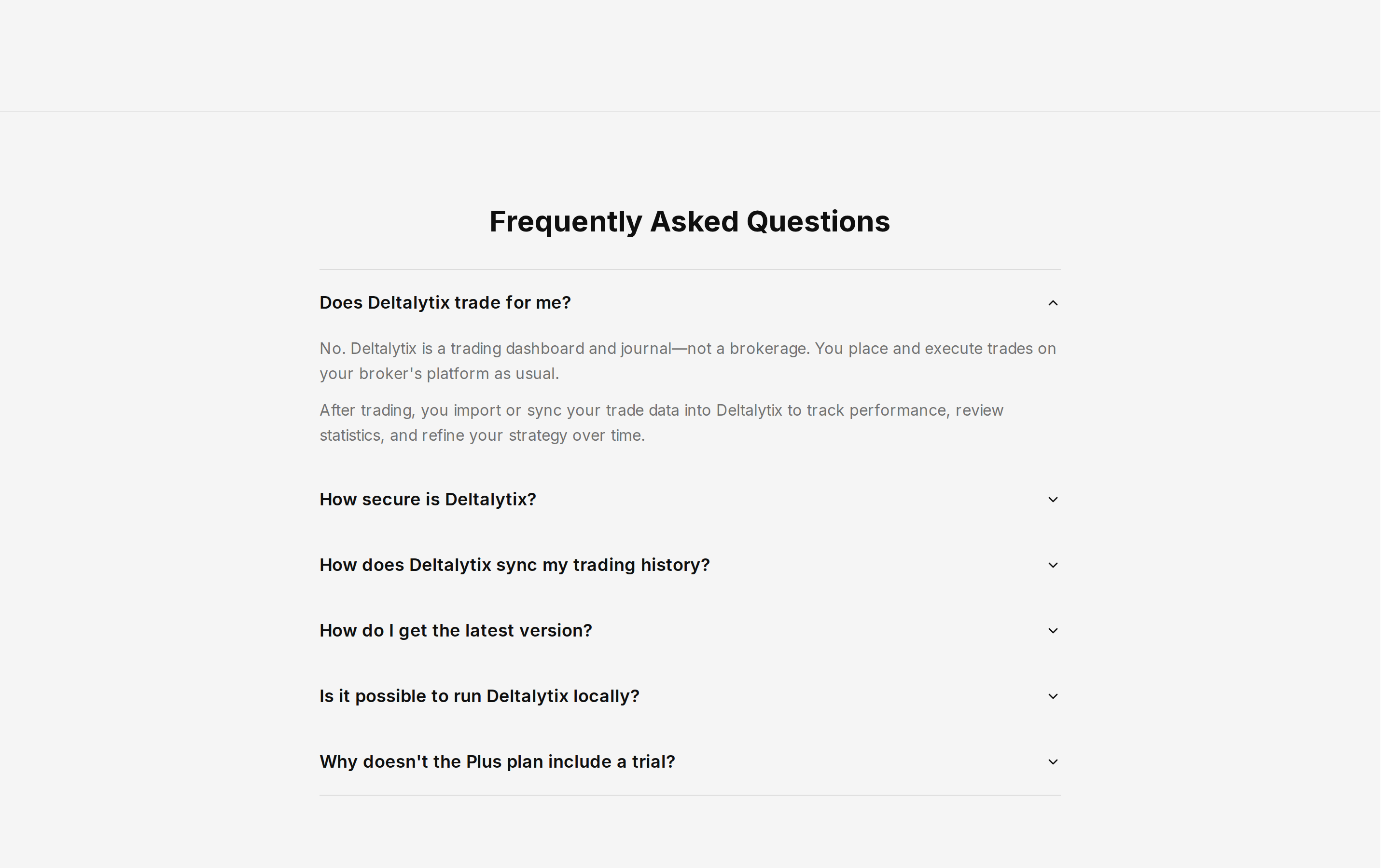 Expanded answer in the redesigned English FAQ